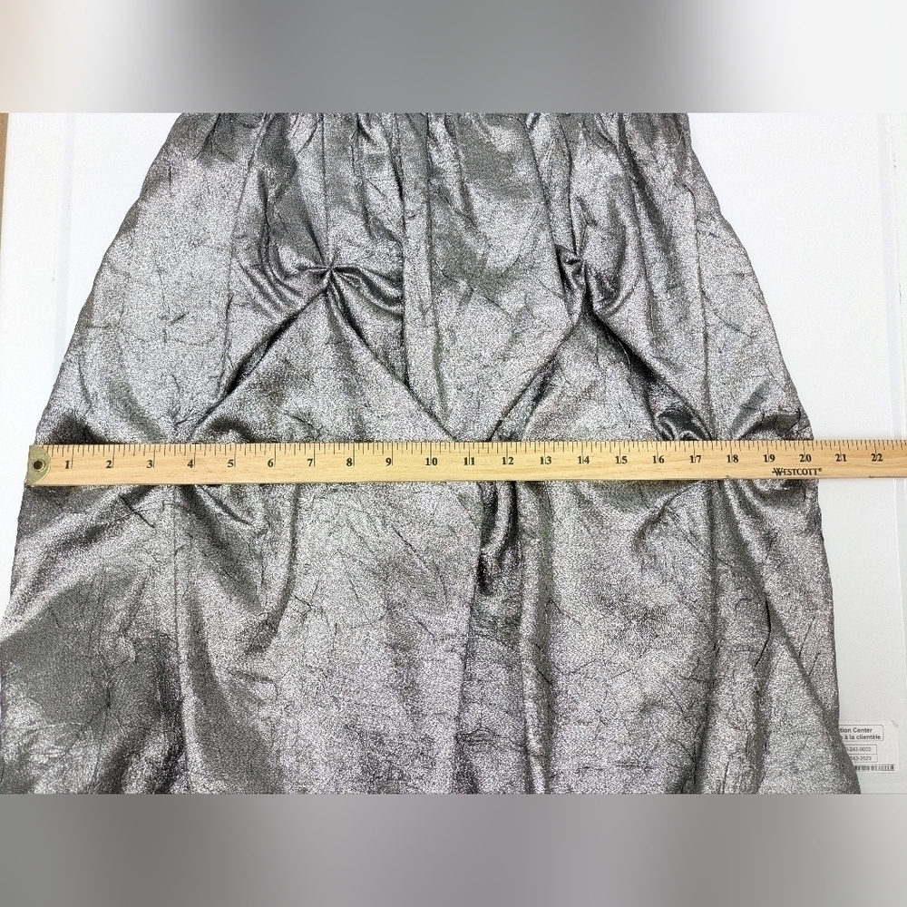 Le Chateau metallic grey silver strapless mini dress size XS - Picture 7 of 14